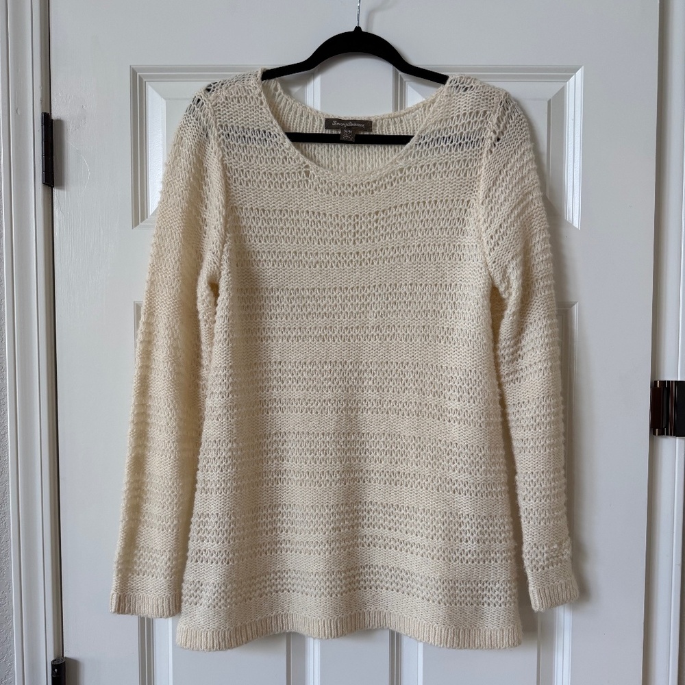 TOMMY BAHAMA Women's Sweater, Cream, Size M